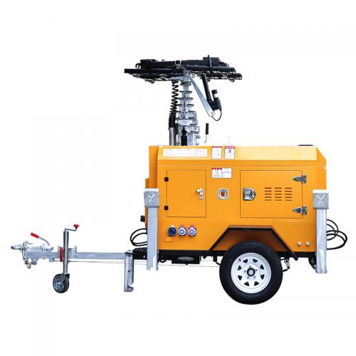 350w 9M Led light Hydraulic light tower, mobile led light tower