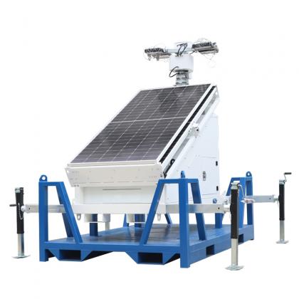 battery powered led light tower,portable solar energy tower,solar powered light tower